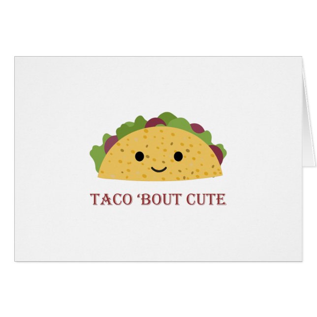 Taco Bout Cute Kawaii Taco (Anverso (Horizontal))
