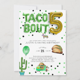 Taco Bout Five | Invitación de cumpleaños quinto