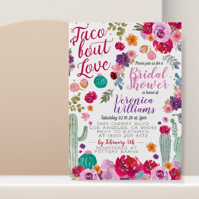 Taco Bout Love Bridal Shower Invitación (Subido por el creador)