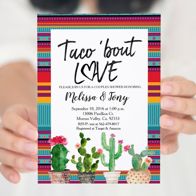 Taco Bout Love Parejas Ducha Invitación (Subido por el creador)