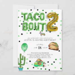Taco Bout Two | Segunda invitación de cumpleaños
