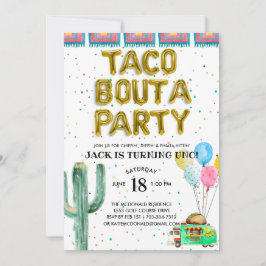 Taco Bout Un Fiesta | Primera invitación de cumple