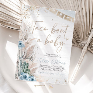 Taco Bout Una Invitación De Baby Shower Boho Niño