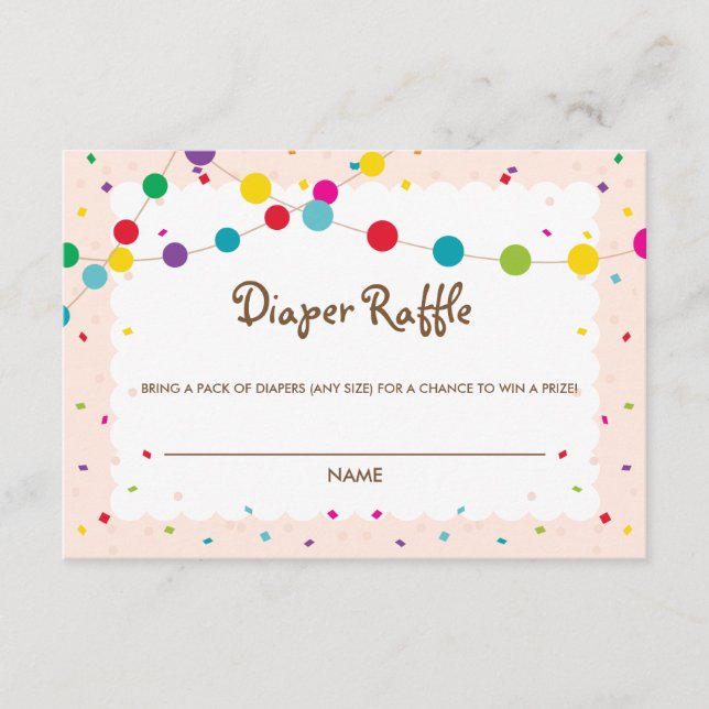 Taco Bout una tarjeta de pañal para bebés (Anverso)