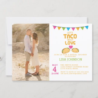 Taco Bridal Shower Invitación a Taco por amor