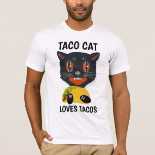 TACO CAT AMA las camisetas TACOS