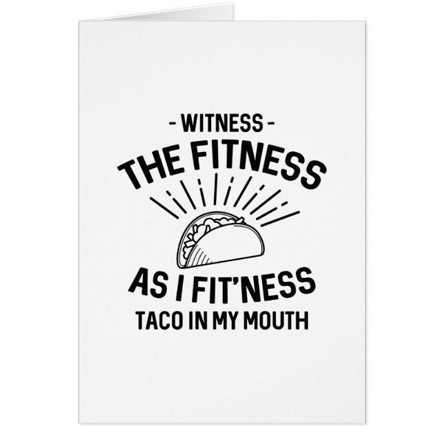 Taco de fitness (Frente)