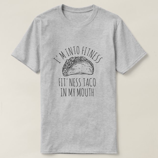 TACO DE FITNESS EN LA Camiseta DE MIS HOMBRES DE B (Diseño del anverso)