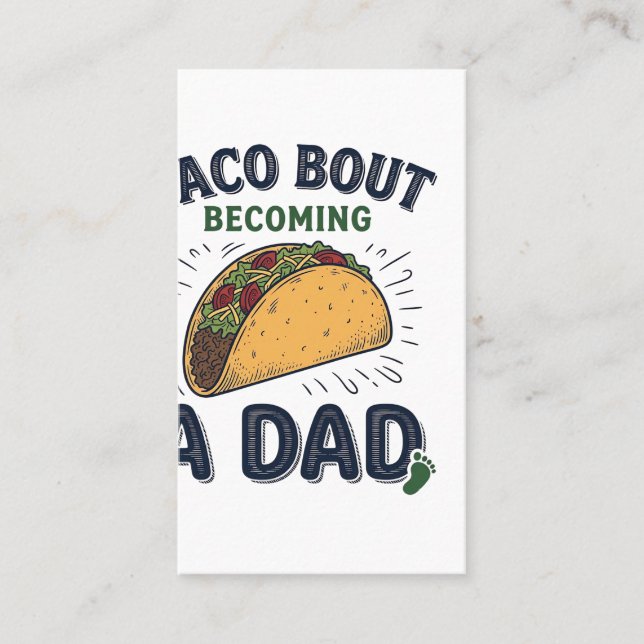 Taco Divertido Sobre Convertirse en Papá Anuncio d (Anverso)