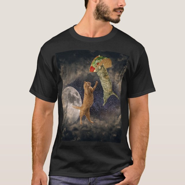 Taco gatos con la camiseta de los hombres de la lu (Anverso)