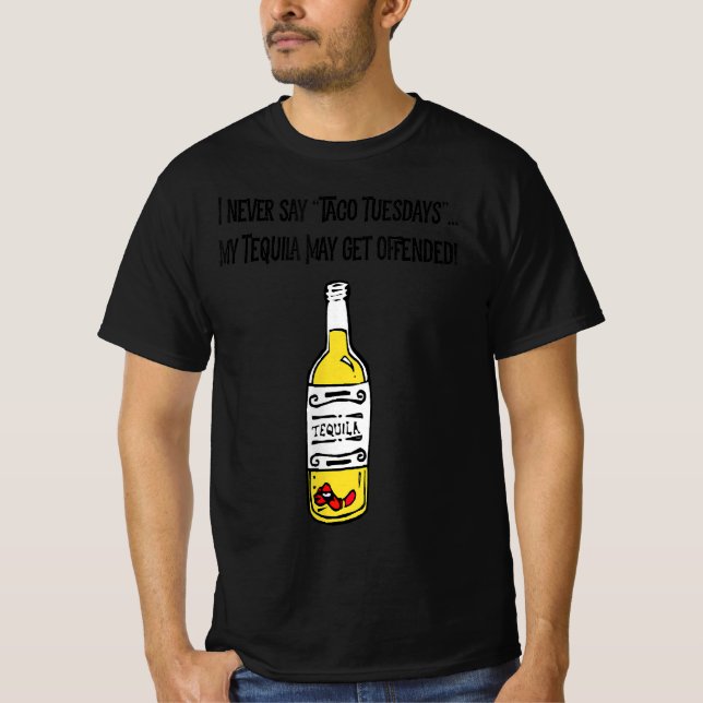 Taco ofende mi camiseta graciosa de Tequila (Anverso)