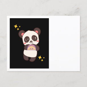 Taco panda linda postal graciosa