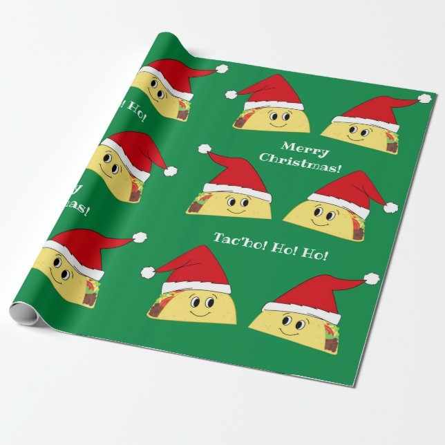 Taco Santa Navidades Papel de relleno (Desenrollado)