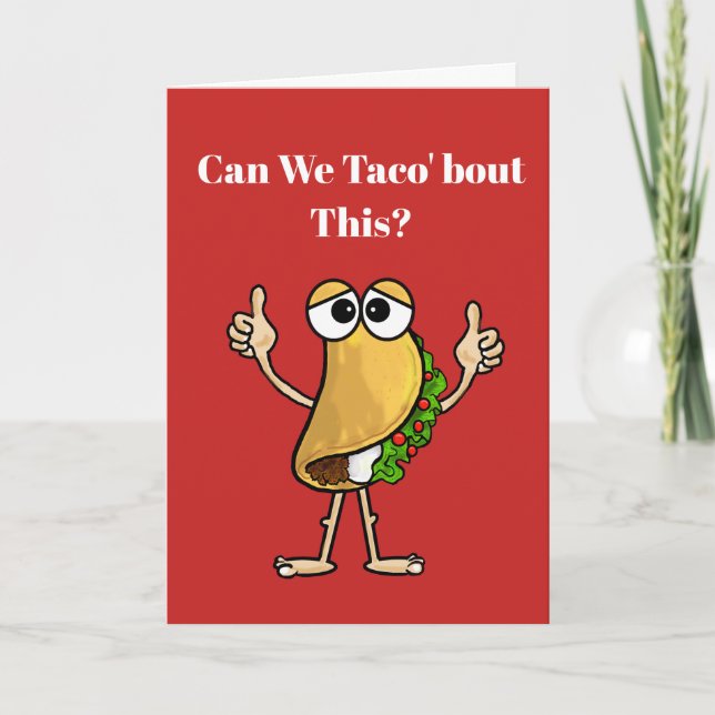 Taco, siento la tarjeta (Anverso)