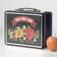 Taco Sobre Amor Lindo Dibujo Animado Retro Día de 