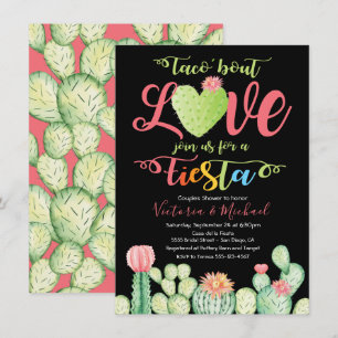 Taco sobre Amor Parejas Invitaciones a la Ducha