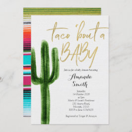 Taco sobre bebé Cactus Parejas Ducha Invitación