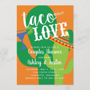 Taco sobre invitación de amor