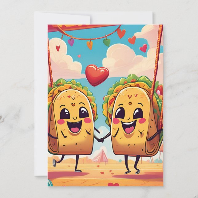 taco sobre invitaciones de amor (Anverso)