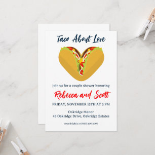 taco sobre invitaciones de amor