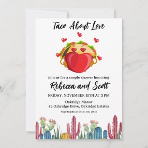taco sobre invitaciones de amor