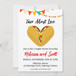 taco sobre invitaciones de amor