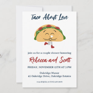 taco sobre invitaciones de amor