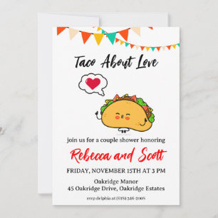 taco sobre invitaciones de amor