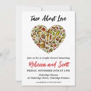 taco sobre invitaciones de amor