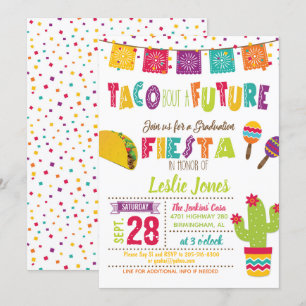 Taco sobre una futura invitación a graduación - WH