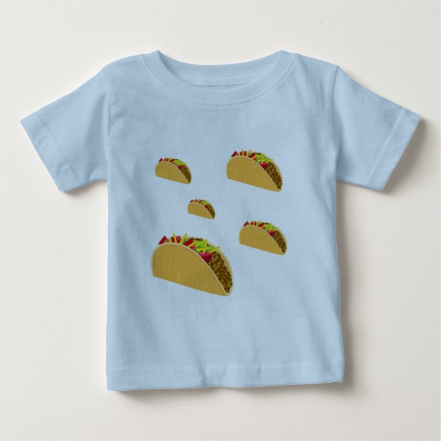 Taco Tuesday Design - Baby Fine Jersey T-Shirt (Anverso)