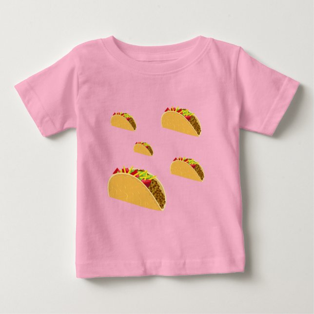Taco Tuesday Design - Baby Fine Jersey T-Shirt (Anverso)