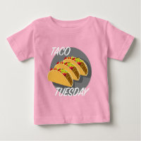 Taco Tuesday Design - Baby Fine Jersey T-Shirt