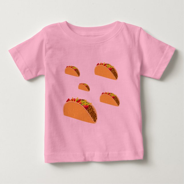 Taco Tuesday Design - Baby Fine Jersey T-Shirt (Anverso)