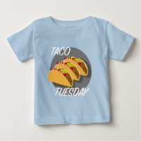 Taco Tuesday Design - Baby Fine Jersey T-Shirt