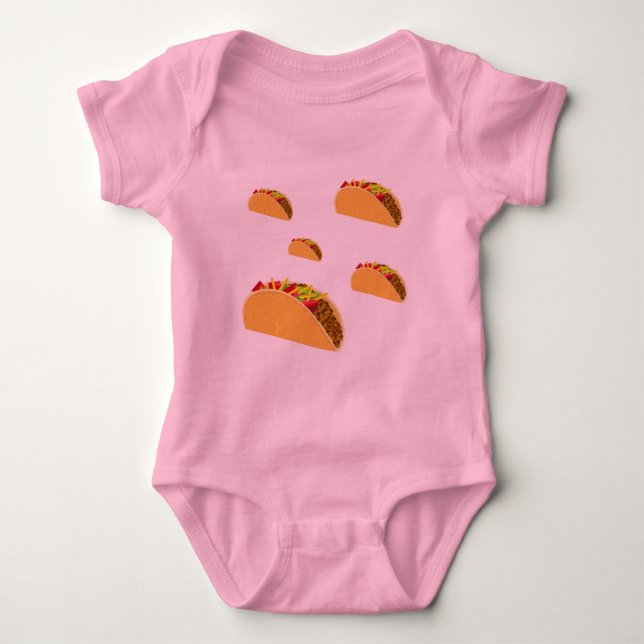 Taco Tuesday Design - Baby Jersey Bodysuit (Anverso)