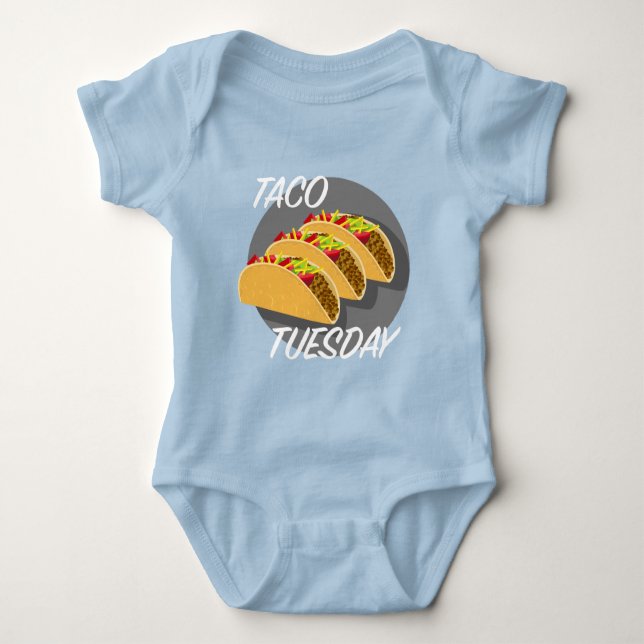 Taco Tuesday Design - Baby Jersey Bodysuit (Anverso)