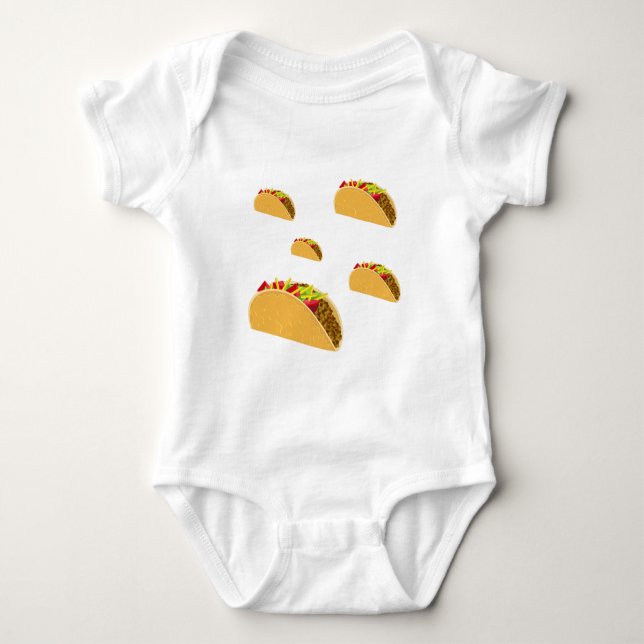 Taco Tuesday Design - Baby Jersey Bodysuit (Anverso)