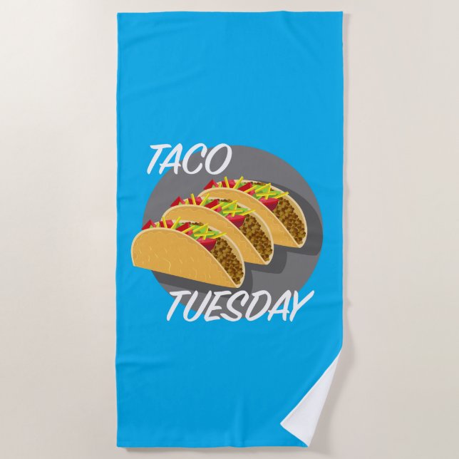Taco Tuesday Design - Toalla de playa (Anverso)