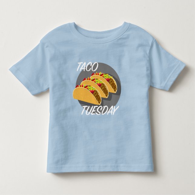 Taco Tuesday Design - Toddler Fine Jersey T-Shirt (Anverso)