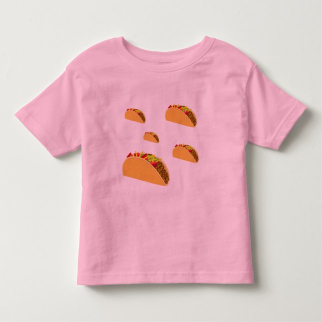 Taco Tuesday Design - Toddler Fine Jersey T-Shirt (Anverso)