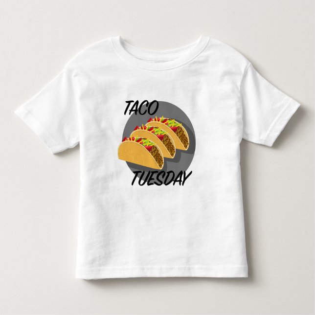 Taco Tuesday Design - Toddler Fine Jersey T-Shirt (Anverso)