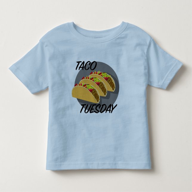 Taco Tuesday Design - Toddler Fine Jersey T-Shirt (Anverso)