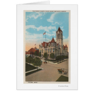 Tacoma, WA - vista del Palacio de Justicia del