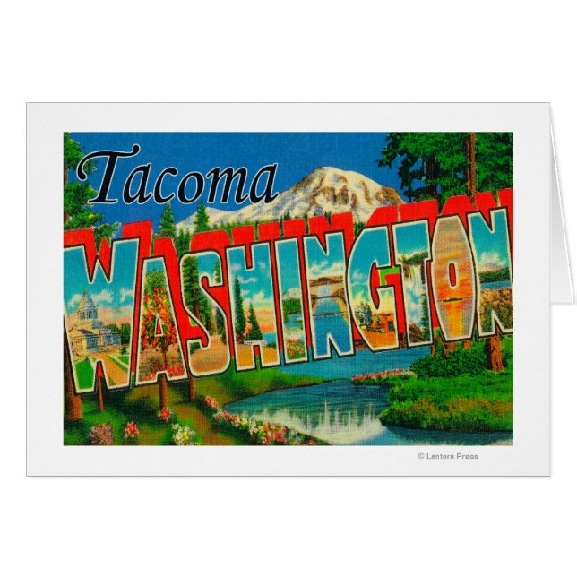 Tacoma, Washington - Escenas de letras grandes (Anverso (Horizontal))