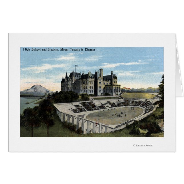 Tacoma, Washington - Vista de la secundaria (Anverso (Horizontal))