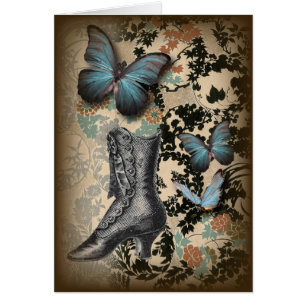 tacones altos zapato amante negro floral victorian