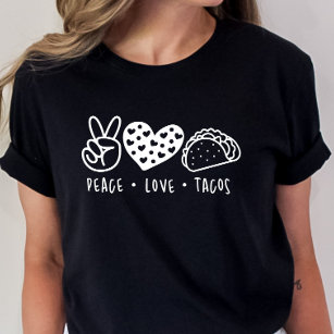 Tacos de amor por la paz, martes de taco, camiseta