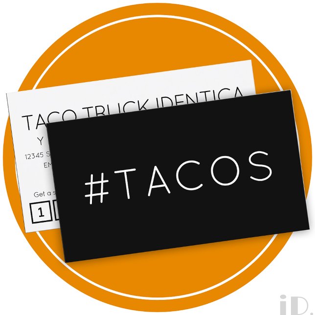 #TACOS etiqueta tarjeta de punteo de lealtad (Subido por el creador)