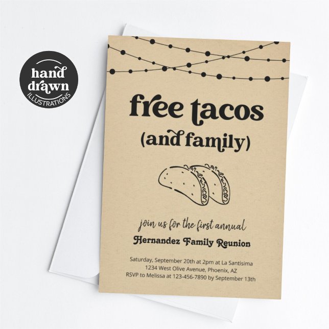Tacos gratis y una invitación a una reunión famili (Subido por el creador)